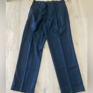 Nike Golf Dry Fit Pleated Cuffed Navy Pants Men's 33x30